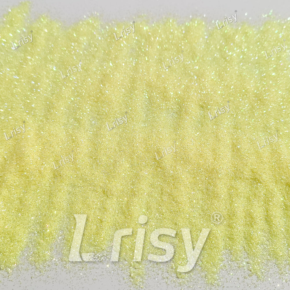 0.2mm Pale Yellow Iridescent Solvent Resistant Glitter S500AR