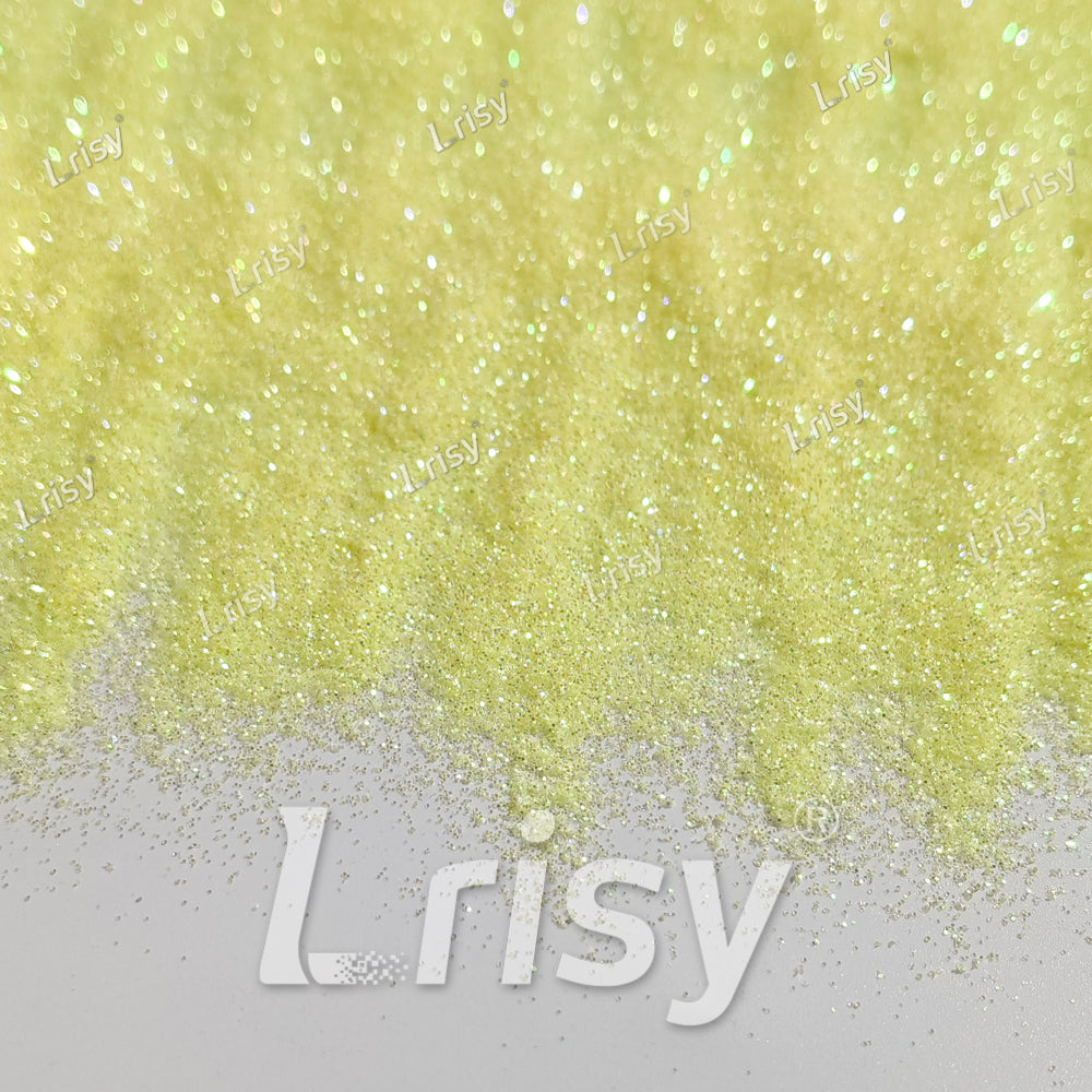 0.2mm Pale Yellow Iridescent Solvent Resistant Glitter S500AR