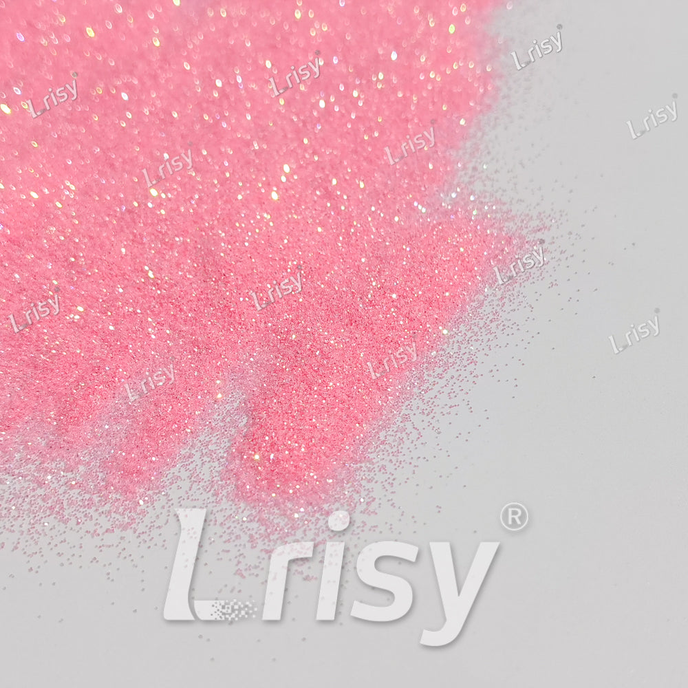 0.2mm Light Coral Red Iridescent Solvent Resistant Glitter S508R
