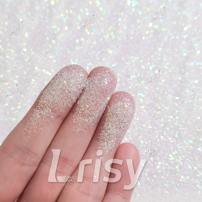 0.2mm Dream Pink And White Iridescent Solvent Resistant Glitter S321A