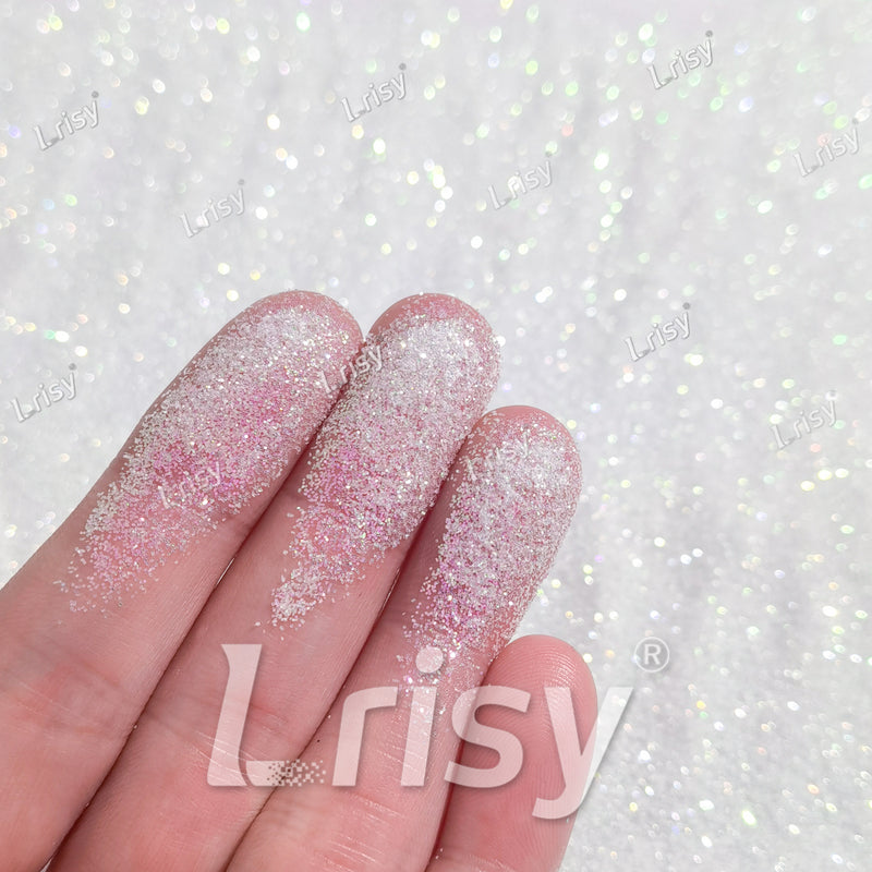 0.2mm Dream Green And White Iridescent Solvent Resistant Glitter S325R
