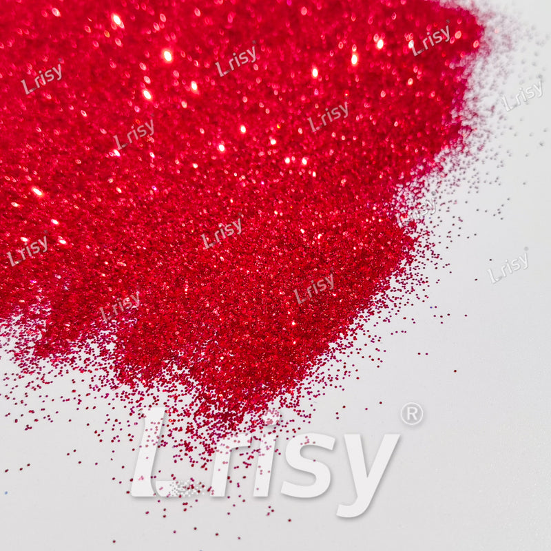 0.4mm Peony Red Brightness Iridescent Glitter F338R