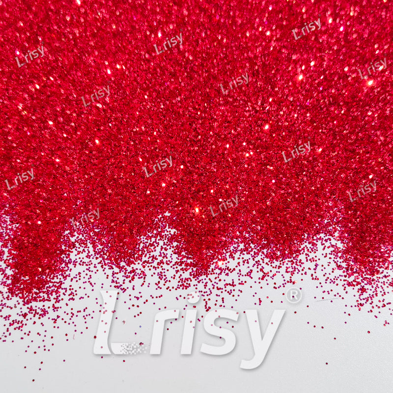 0.4mm Peony Red Brightness Iridescent Glitter F338R