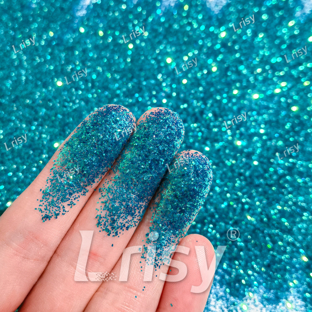 0.4mm Lake Blue Brightness Iridescent Glitter F336R