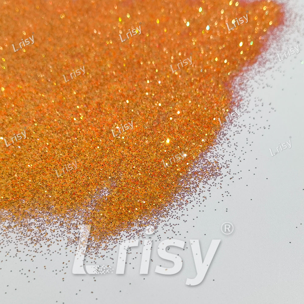 0.4mm Sun Orange Brightness Iridescent Glitter F332R