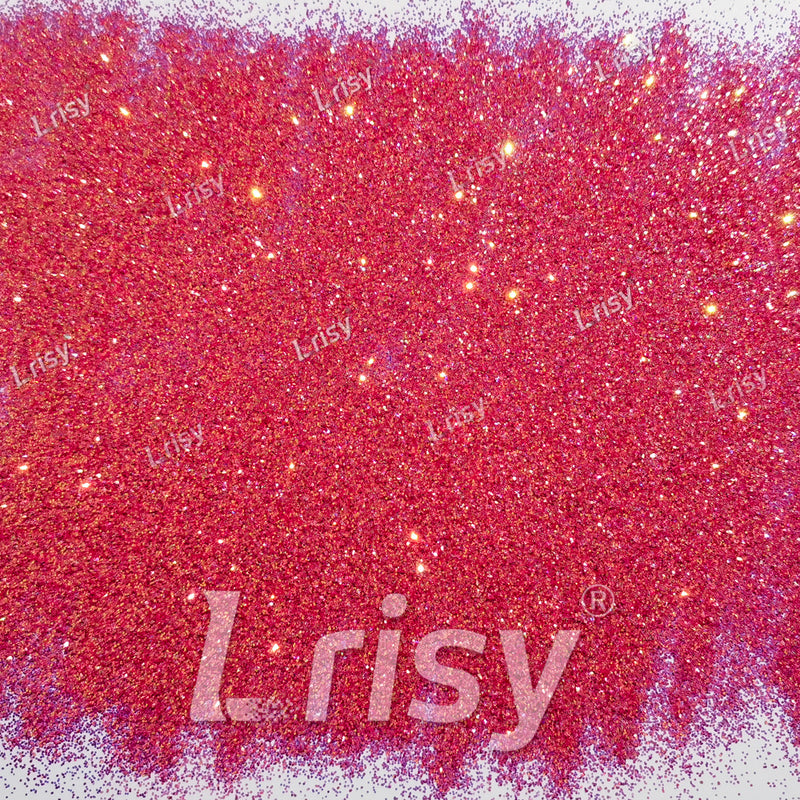 0.4mm Peony Red Brightness Iridescent Glitter F335R