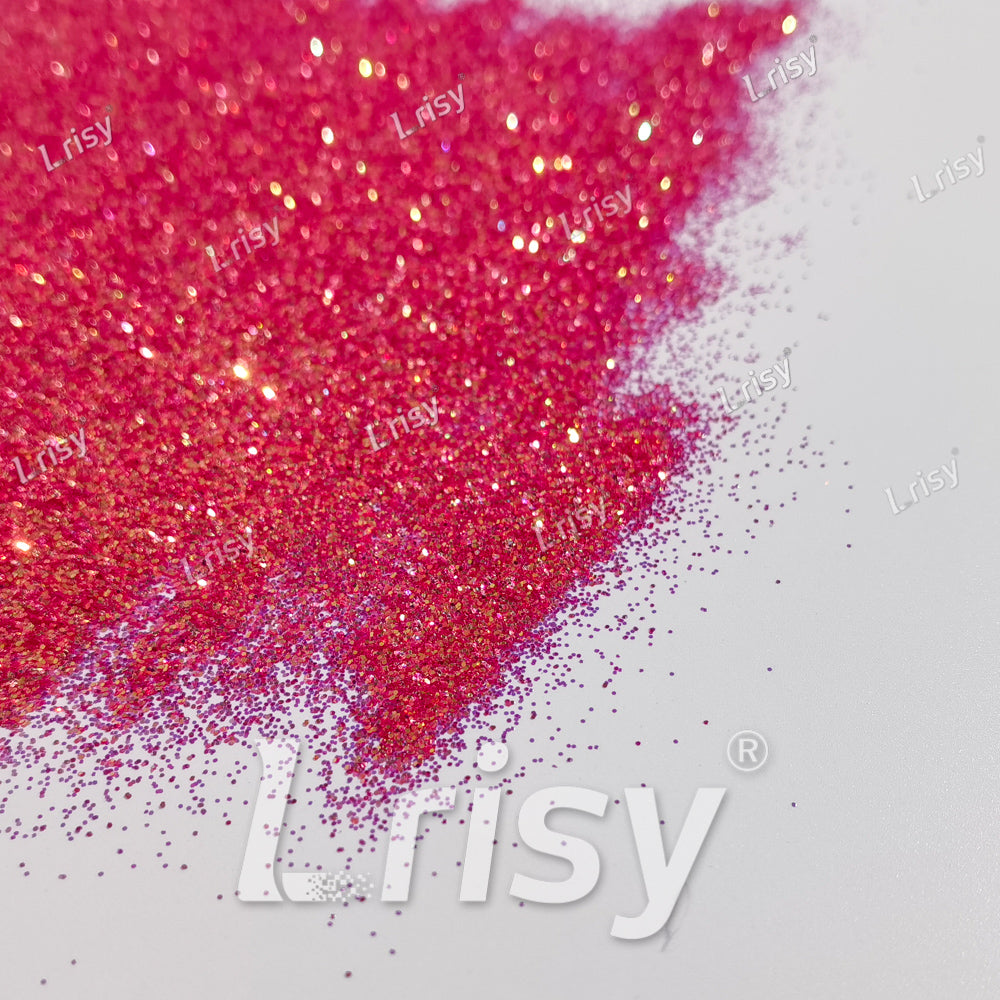 0.4mm Peony Red Brightness Iridescent Glitter F335R