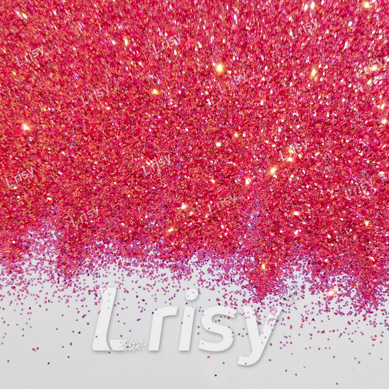 0.4mm Peony Red Brightness Iridescent Glitter F335R