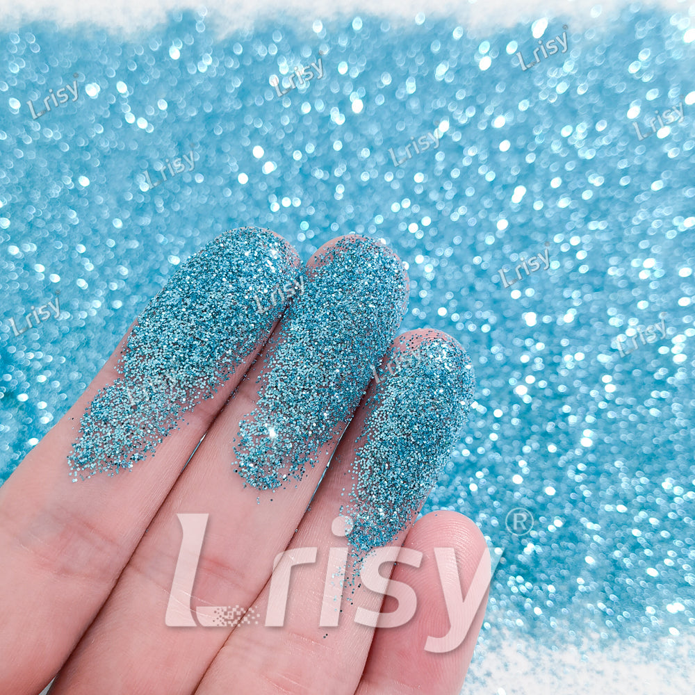 0.2mm Sky Blue Glitter Pure Color B0711