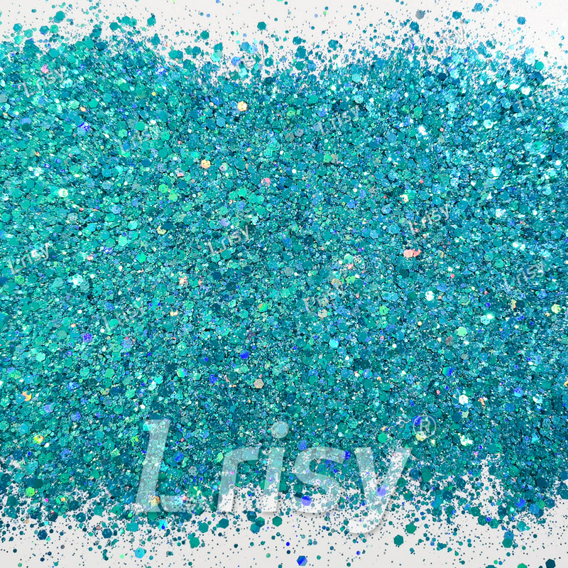 General Mixed Sea Blue To Green Shift Solvent Resistant Glitter S-BSL205