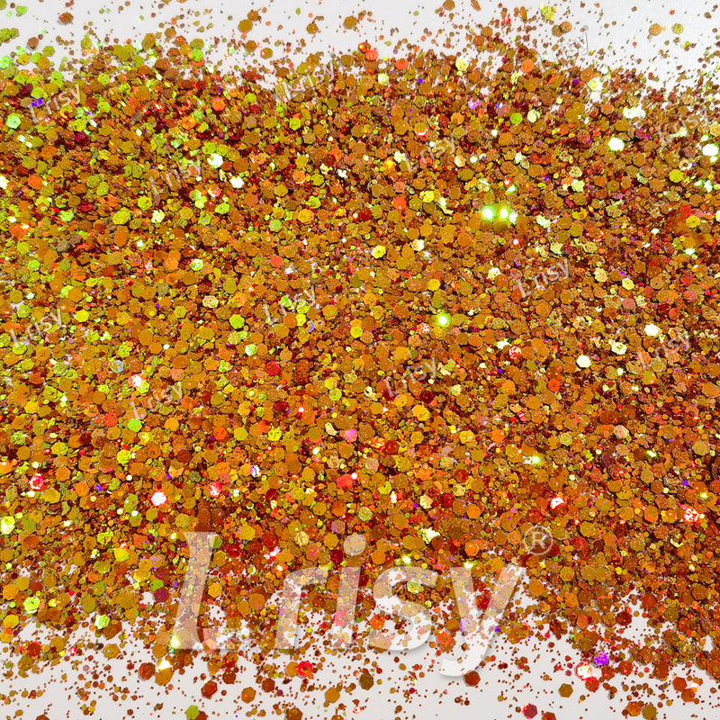 General Mixed Jacinth To Green Color Shift Solvent Resistant Glitter S-BSL202