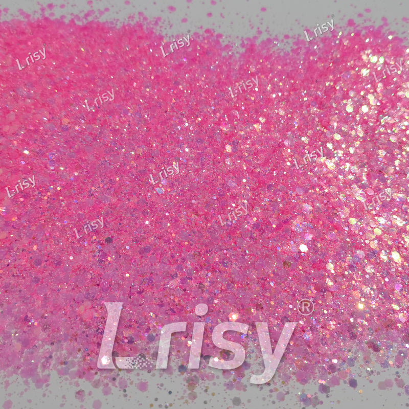 Mixed Rose Pink Iridescent Solvent Resistant Glitter S510R