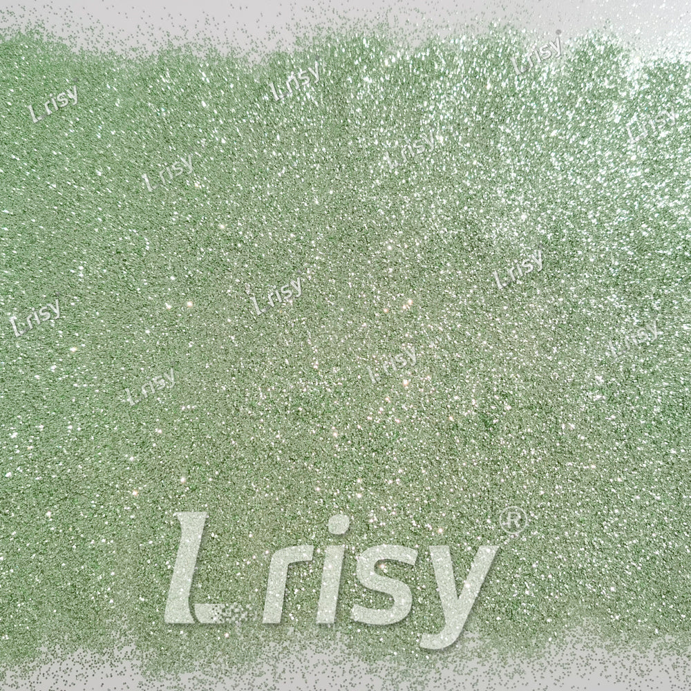 0.4mm Tea Green Solid Colored Matts Materials Glitter LRI-313