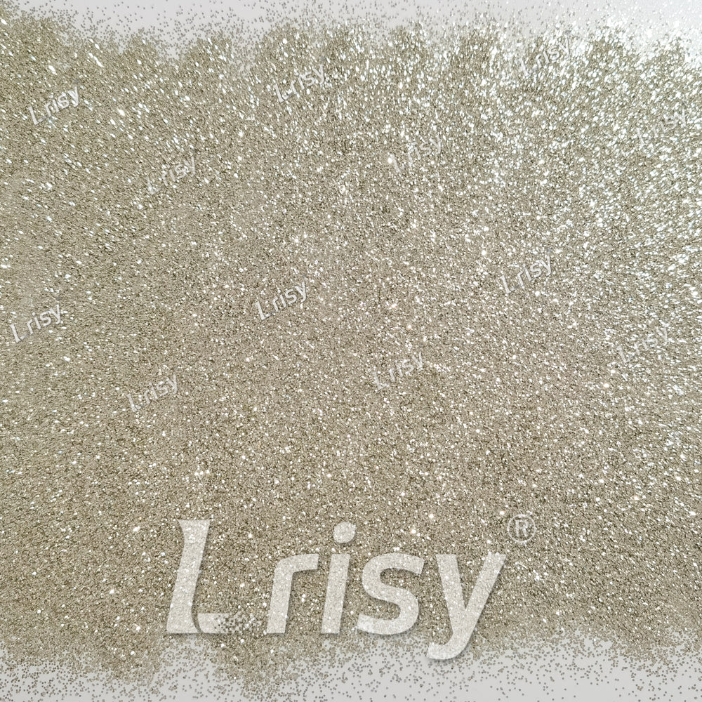0.4mm Cream Solid Colored Matts Materials Glitter LRI-302