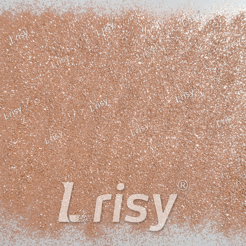 0.4mm Light Orange Solid Colored Matts Materials Glitter LRI-305