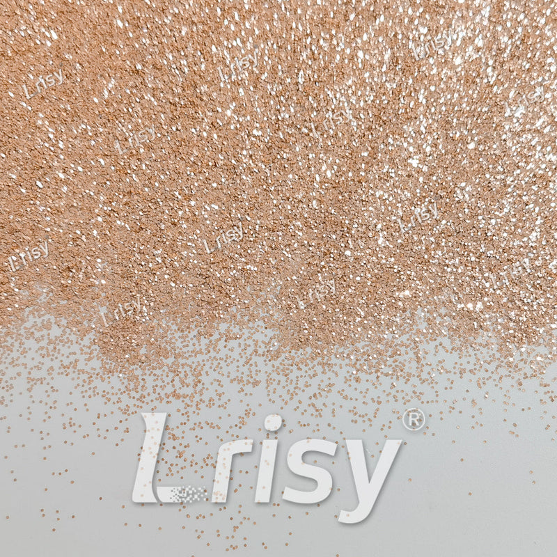 0.4mm Light Orange Solid Colored Matts Materials Glitter LRI-305