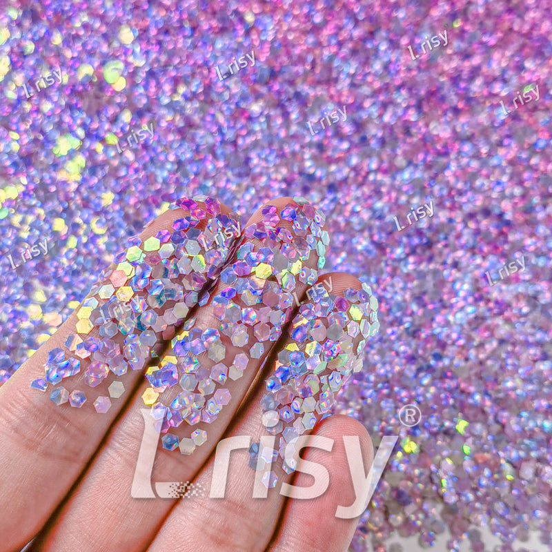 2.5mm Holographic & Color Shift Neon Blue Chunky Glitter Dream Stone LAD12