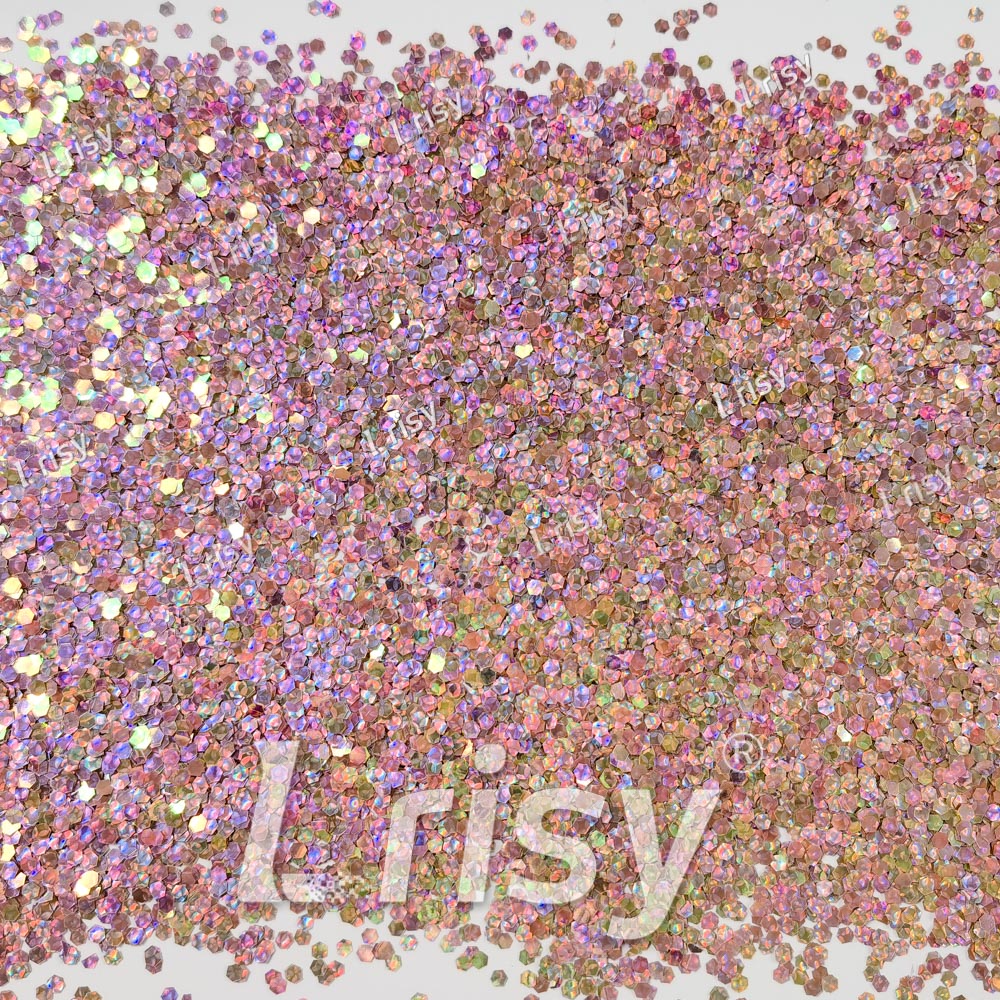 2.5mm Holographic & Color Shift Rose Gold Chunky Glitter Dream Stone LAD11