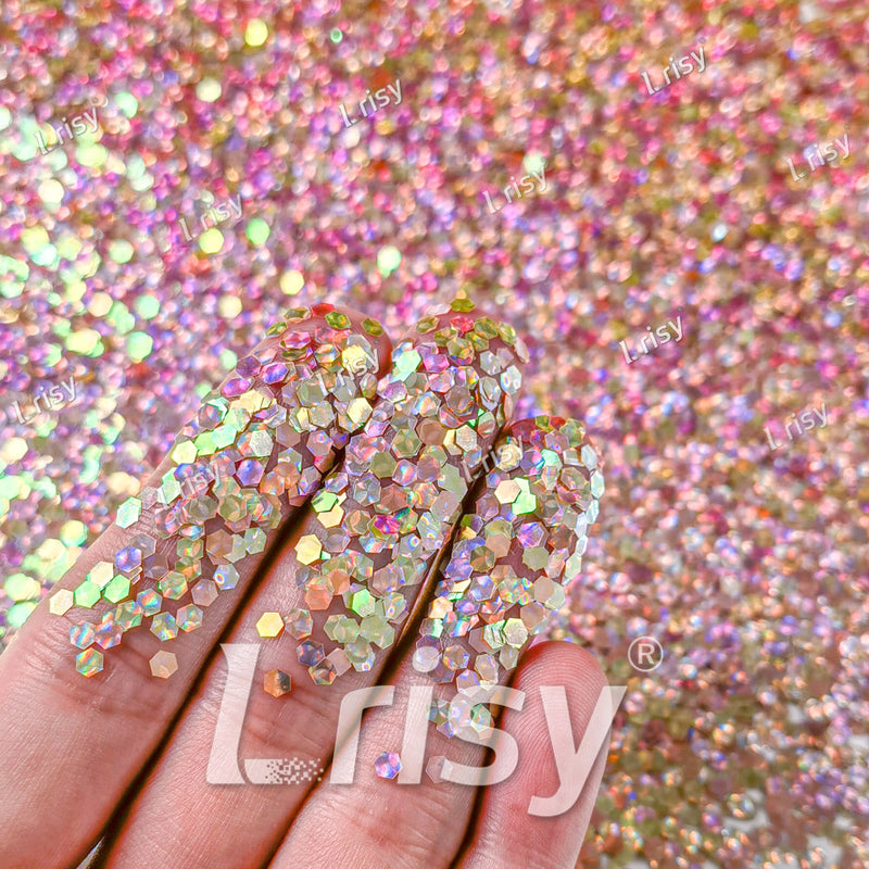 2.5mm Holographic & Color Shift Rose Gold Chunky Glitter Dream Stone LAD11