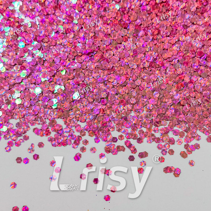 2.5mm Holographic & Color Shift Ruby Red Chunky Glitter Dream Stone LAD07
