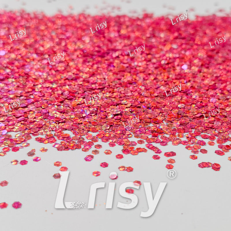 2.5mm Holographic & Color Shift Ruby Red Chunky Glitter Dream Stone LAD07