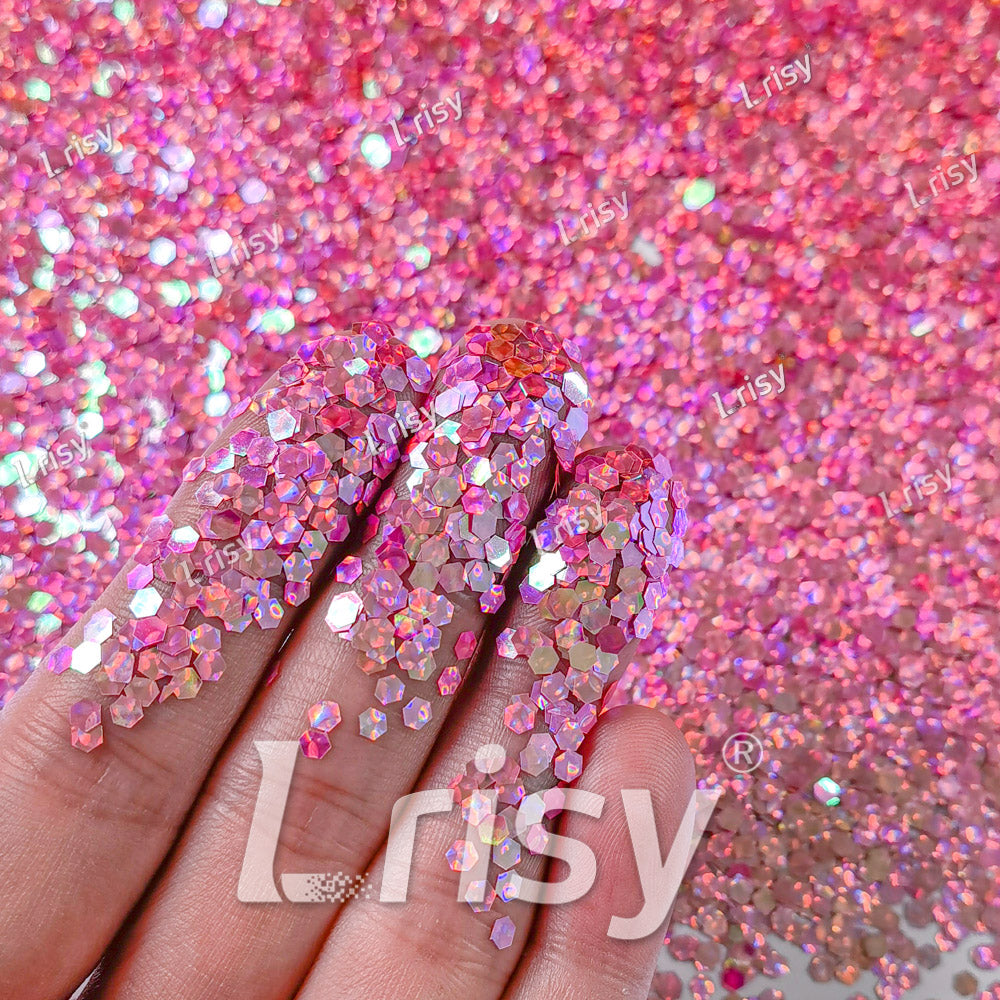 2.5mm Holographic & Color Shift Ruby Red Chunky Glitter Dream Stone LAD07