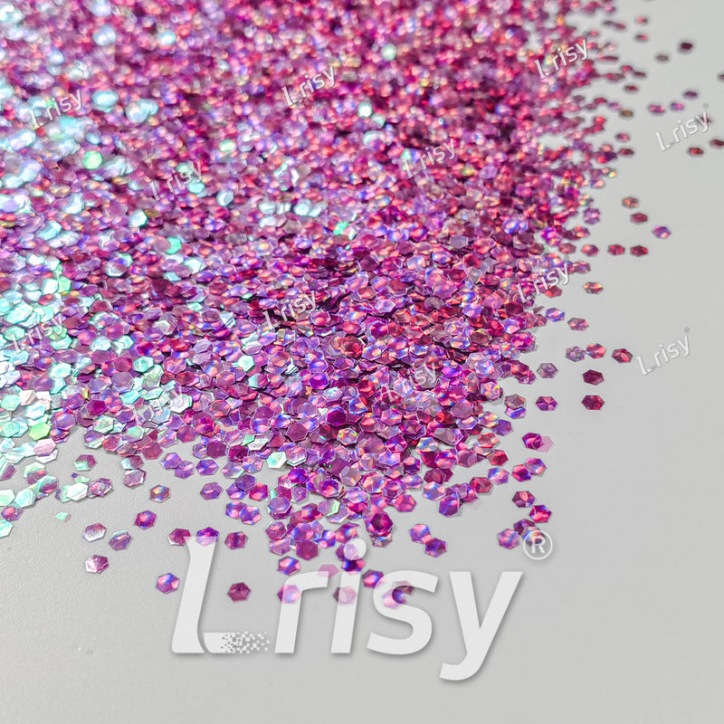 2.5mm Holographic & Color Shift Lilac Purple Chunky Glitter Dream Stone LAD10