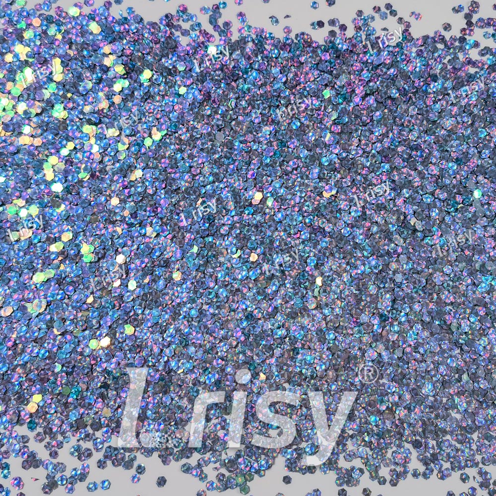 2.5mm Holographic & Color Shift Electric Blue Chunky Glitter Dream Stone LAD02