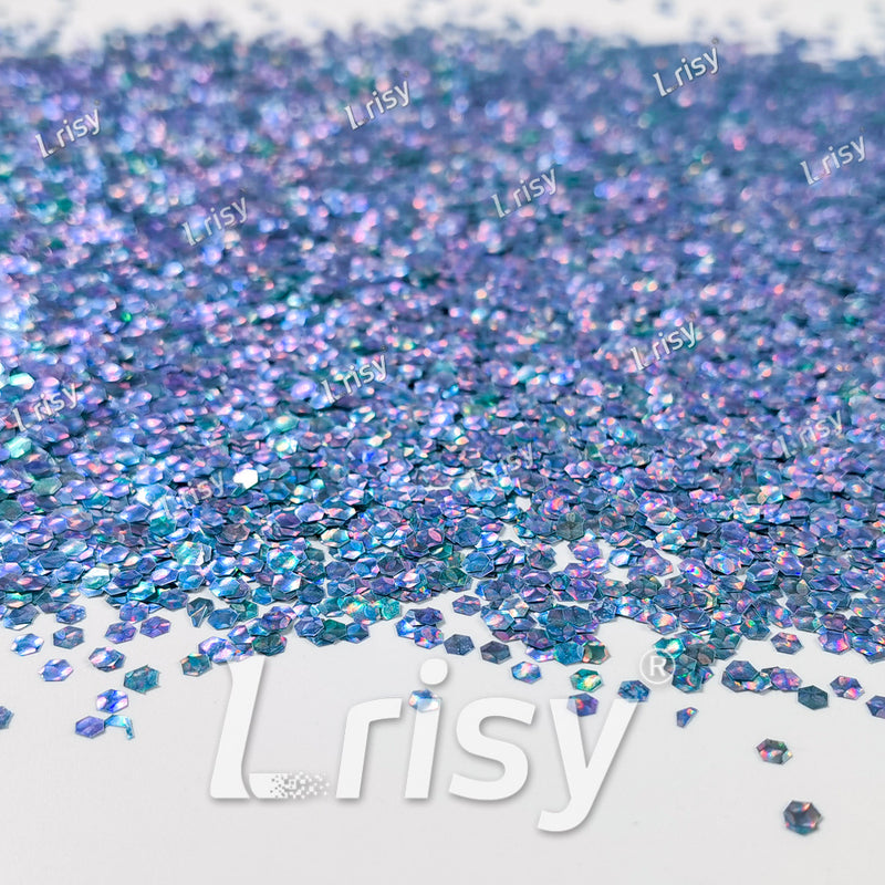 2.5mm Holographic & Color Shift Ocean Green Chunky Glitter Dream Stone LAD03