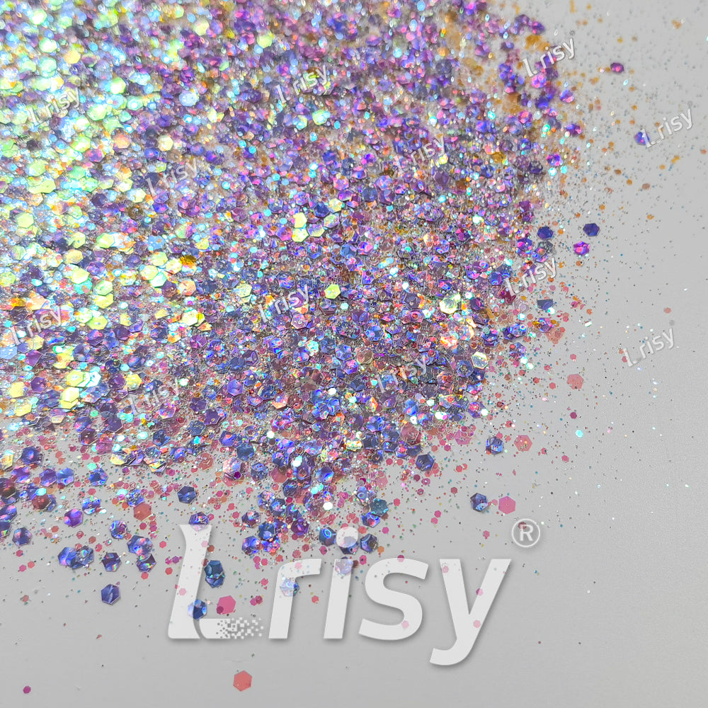 Custom Mixed Iridescent Glitter MIX080 (By KC)