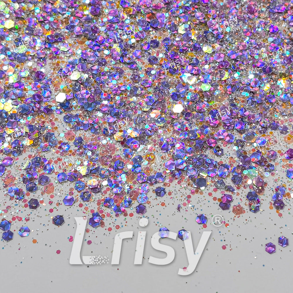 Custom Mixed Iridescent Glitter MIX080 (By KC)
