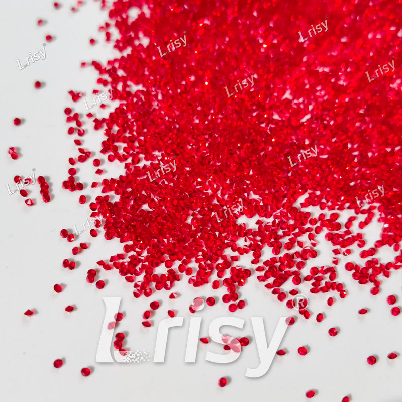0.8-1mm American Red Pointed Back Rhinestones PRS017
