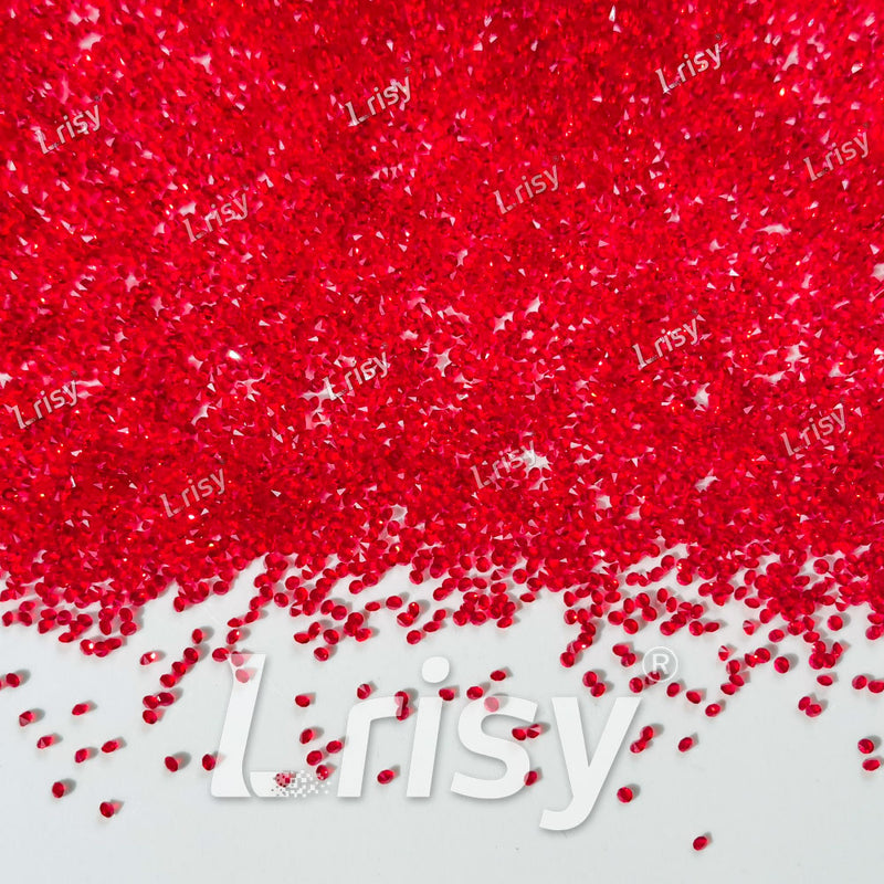 0.8-1mm American Red Pointed Back Rhinestones PRS017