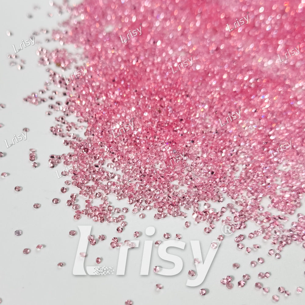 0.8-1mm Light Pink Pointed Back Rhinestones PRS024