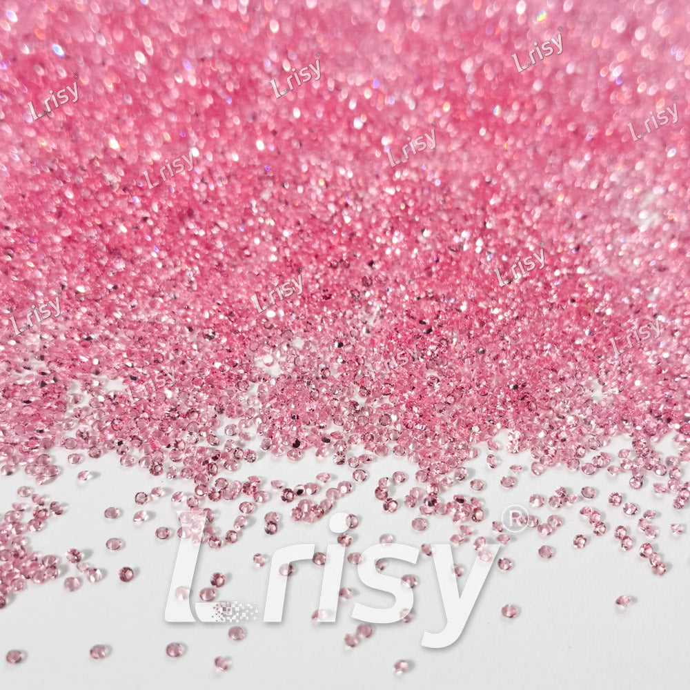 0.8-1mm Light Pink Pointed Back Rhinestones PRS024