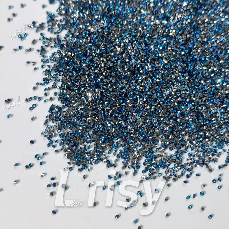 0.8-1mm Swaro Blue Pointed Back Rhinestones PRS705