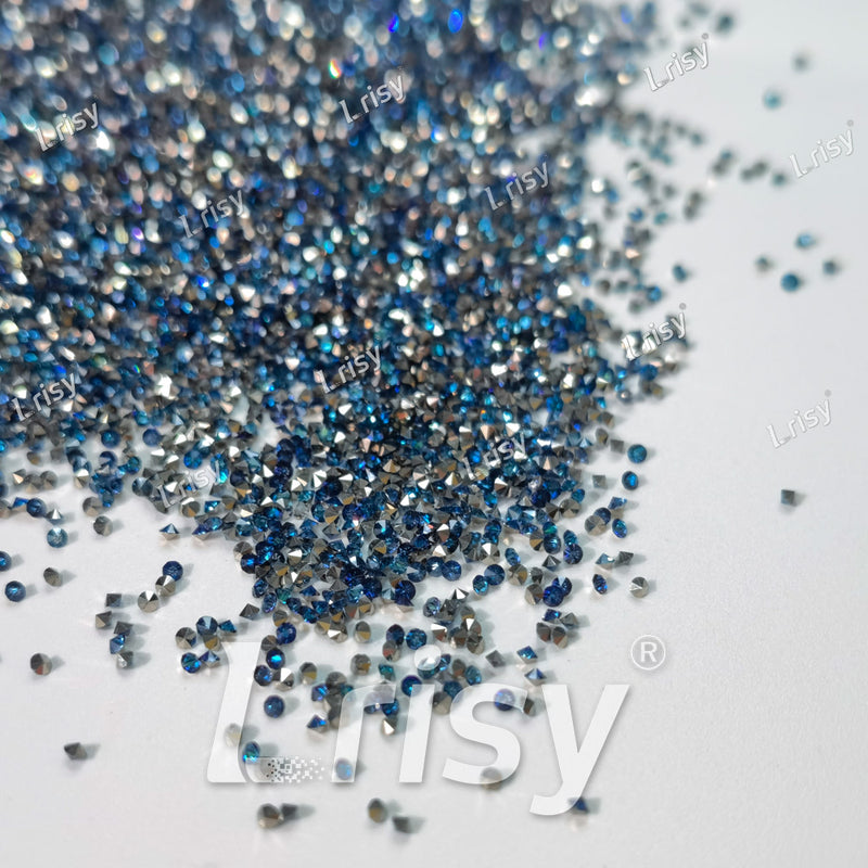 0.8-1mm Swaro Blue Pointed Back Rhinestones PRS705