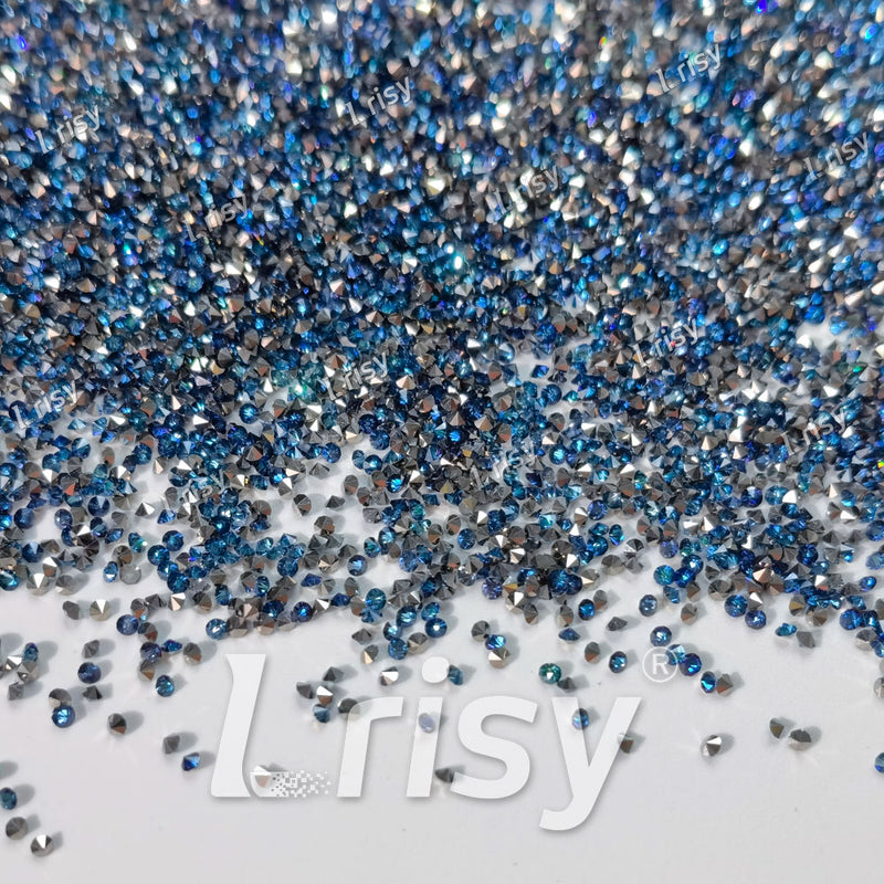 0.8-1mm Swaro Blue Pointed Back Rhinestones PRS705