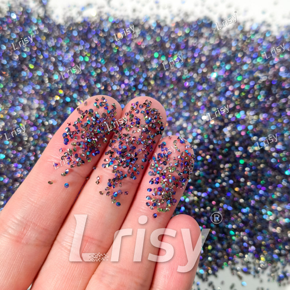 0.8-1mm Blue Plated Pointed Back Rhinestones PRS175