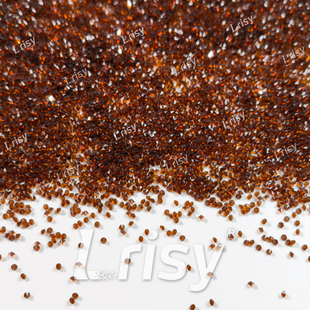 0.8-1mm Smoked Topaz Pointed Back Rhinestones PRS014