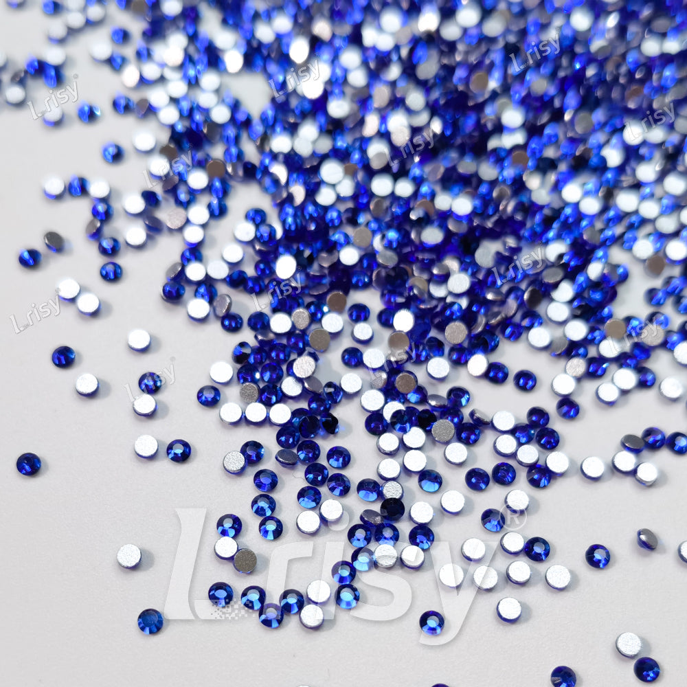 1.9-2.1mm Deep Blue Flat back Rhinestones FBRS002