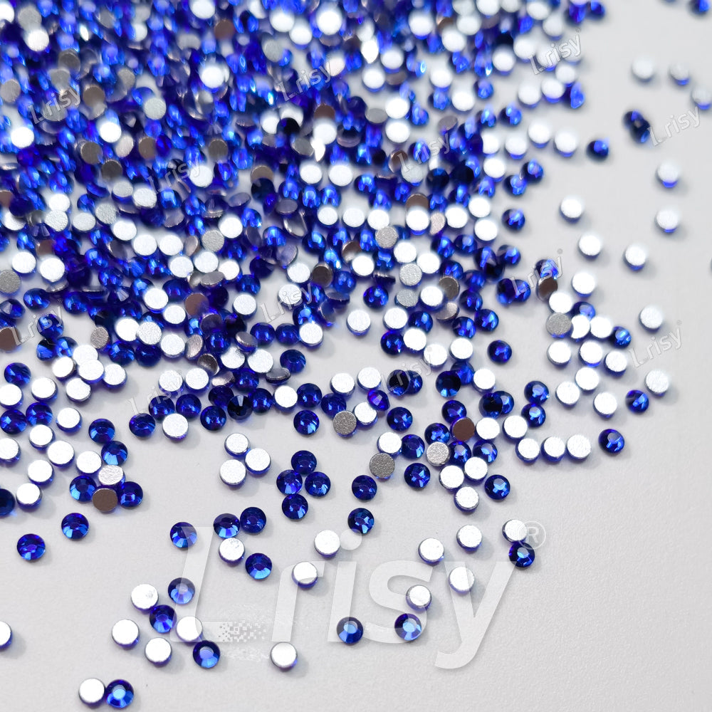 1.9-2.1mm Deep Blue Flat back Rhinestones FBRS002