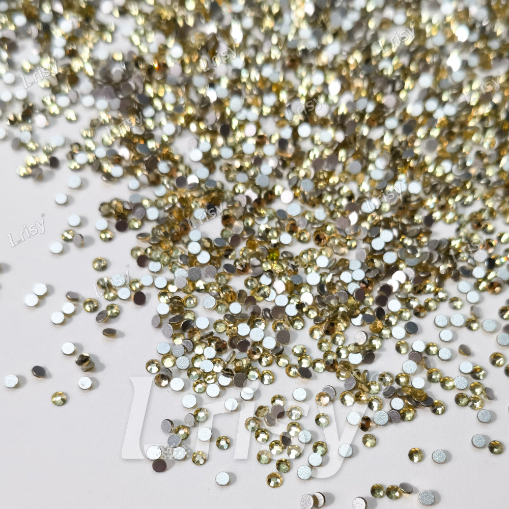 1.9-2.1mm Pale Yellow Flat back Rhinestones FBRS012