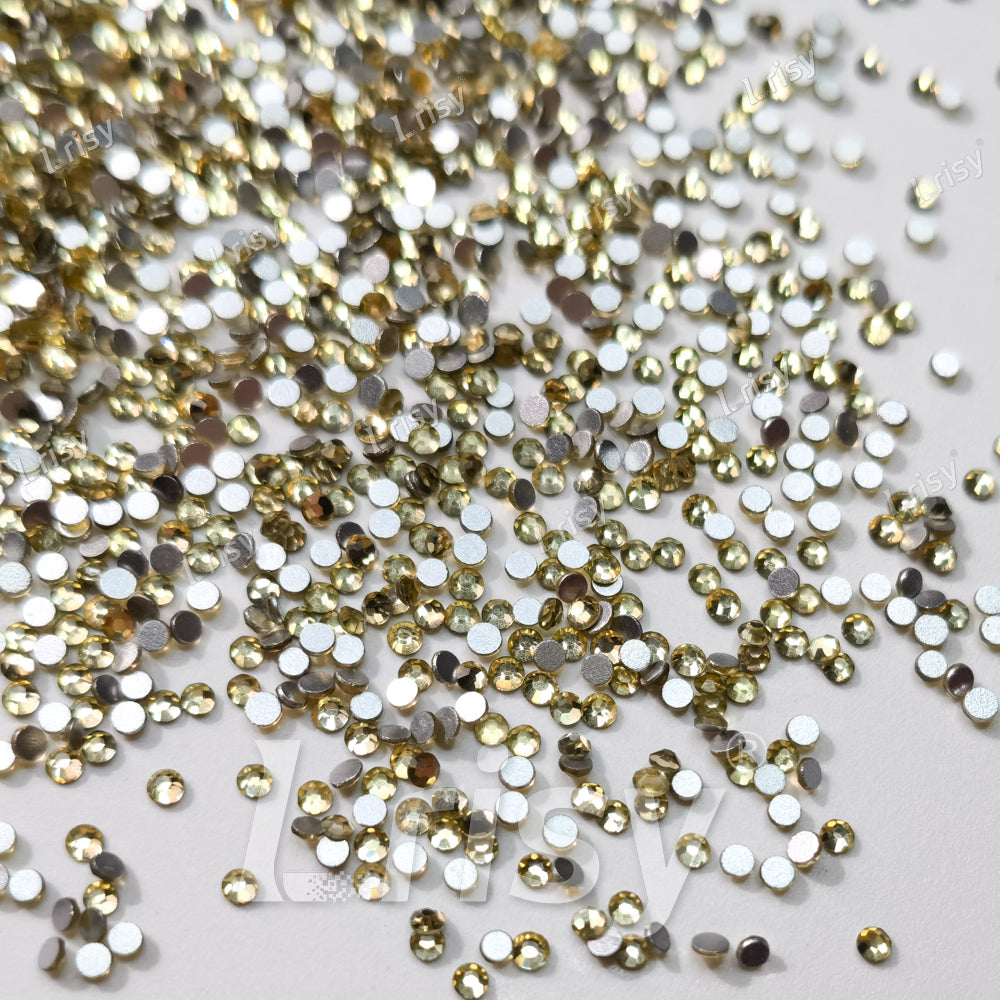 1.9-2.1mm Pale Yellow Flat back Rhinestones FBRS012