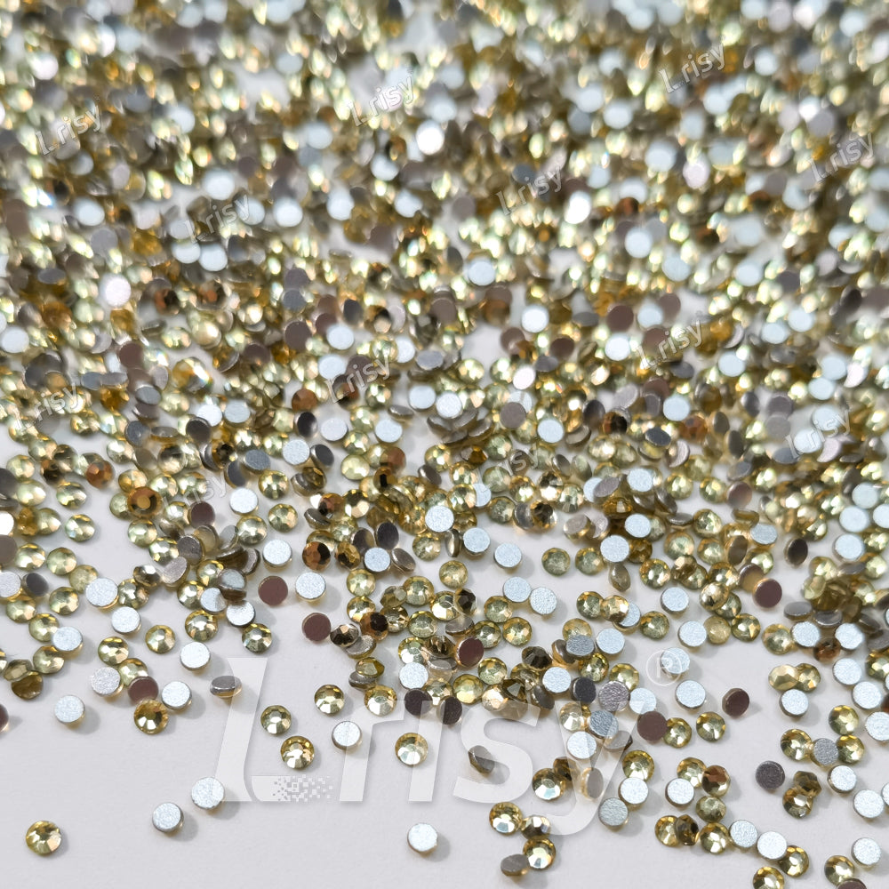 1.9-2.1mm Pale Yellow Flat back Rhinestones FBRS012