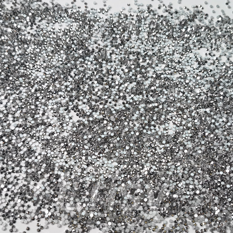 1.9-2.1mm Silver Ore Flat back Rhinestones FBRS035