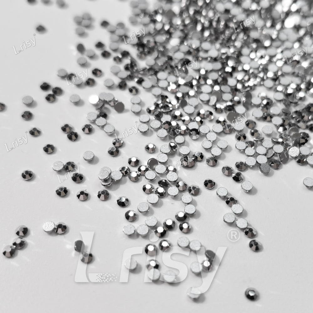 1.9-2.1mm Silver Ore Flat back Rhinestones FBRS035