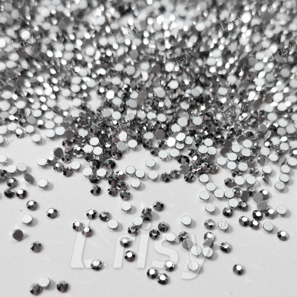 1.9-2.1mm Silver Ore Flat back Rhinestones FBRS035