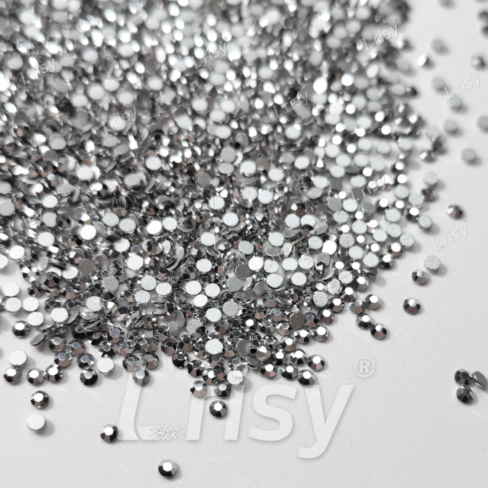 1.9-2.1mm Silver Ore Flat back Rhinestones FBRS035