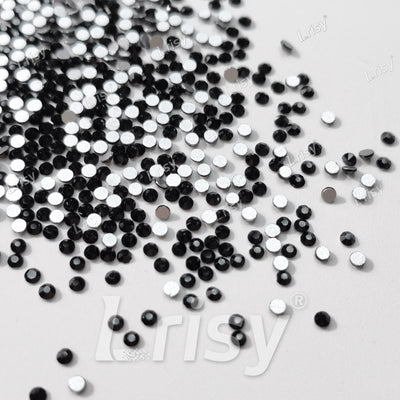 1.9-2.1mm Black Pearl Flat back Rhinestones FBRS011